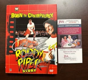 Born to Controversy The Roddy Piper Story DVD firmado JSA auténtico - Imagen 1 de 7