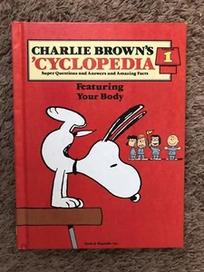 Peanuts Charlie Brown's 'CYCLOPEDIA BOOK Volume #1 Your Body Funk & Wagnalls - Picture 1 of 2