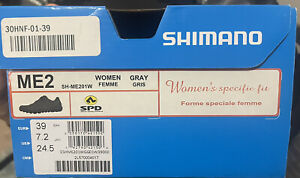 New SHIMANO Pedaling Dynamics women biking shoes SH-ME201W grey sz 7.2/39