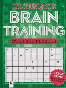 Ultimate Brain Training (Large Print)(Hardcover: Pencil Puzzles, Brain Training) - Imagen 1 de 2