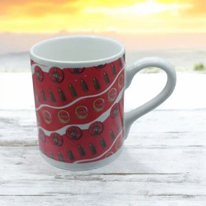 Multi Pattern 1997 Gibson Coca-Cola Red/White Coffee Mug - Picture 1 of 5