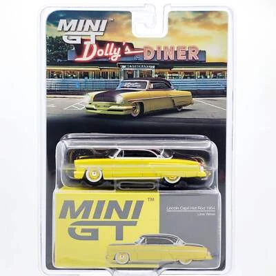 Mini GT '54 Lincoln Capri Hot Rod, лаймово-желтый (ограниченный выпуск 2024 MIJO) - Изображение 1 из 2