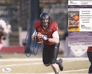 FOTO HORIZONTAL 8X10 FIRMADA POR JORDAN LYNCH NORTE DE ILLINOIS CERTIFICADO DE AUTENTICIDAD JSA #J63877 - Imagen 1 de 1