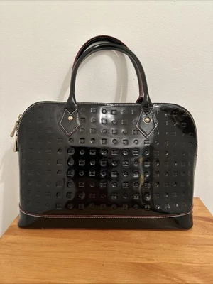 Bolso de mano Arcadia de charol negro de cuero italiano Foto 1 de 4
