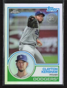 2018 Topps Chrome #83T-24 Clayton Kershaw 1983 Topps rifrattori - Foto 1 di 2