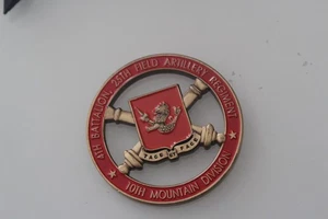 Ficha conmemorativa de la 10ª División de Montaña del Ejército de los Estados Unidos - Imagen 1 de 3