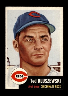 1953 Topps Set-Break #162 Ted Kluszewski baja calidad (arruga) *GMCARDS* Foto 1 de 2