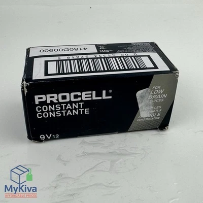 Procell Duracell Constant 9V Alkaline Batteries PC1604 12 Pack Box - Image 1 of 4