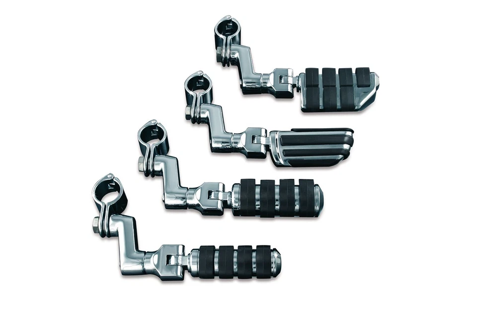 Clavijas de carretera Kuryakyn 7976 doble ISO desplazadas Magnum abrazadera rápida de 1" cromada Foto 1 de 1