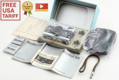 Rare Early Germany [MINT in Box +Case] Rollei 35mm Silver Film Camera From JAPAN - Image 1 of 4