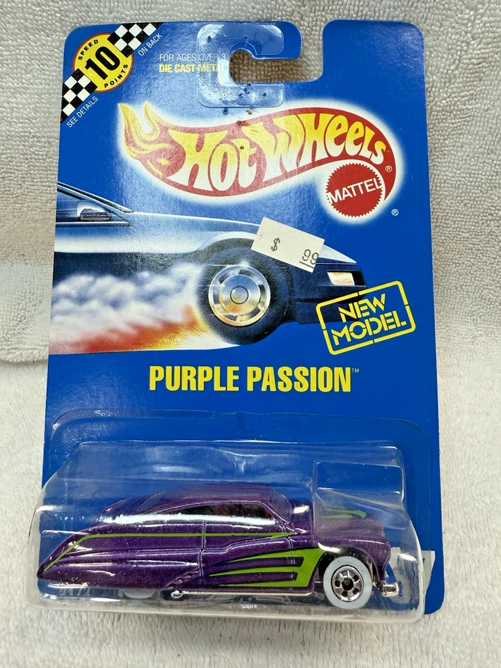 Tarjeta Blister Vintage 1990 Hot Wheels Purple Passion Blue #87 Como Nueva Foto 1 de 1