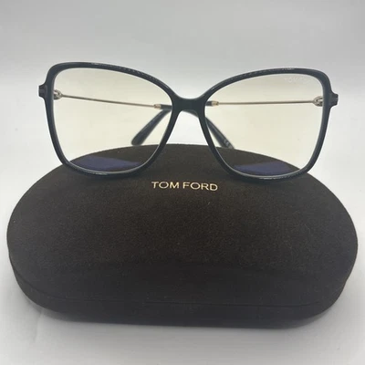 Gafas para mujer Tom Ford marco mariposa acetato negro brillante FT5953-B 001 Foto 1 de 4