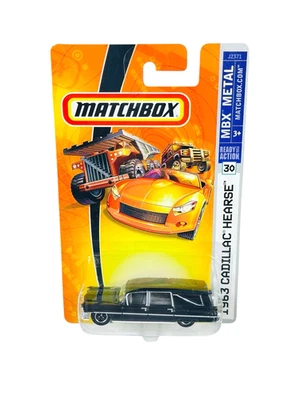 Matchbox Black 1963 Cadillac Hearse - 2006 Carded Die Cast - Image 1 of 4