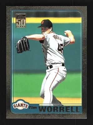 Tim Worrell San Francisco Giants 2001 Topps Traded Gold #T61 SN /2001 - Image 1 of 2