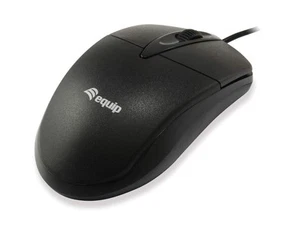 Equip Optische Tischmaus, Kabel, Schwarz - Bild 1 von 3