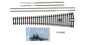 Tillig 83426 Bausatz - Flexsteg-Bogenweiche 15°, brüniert, TT - Bild 1 von 1