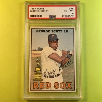 1967 TOPPS #75 - GEORGE SCOTT - PSA 6  - Image 1 of 2