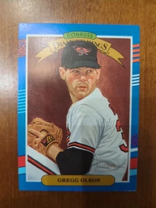 Gregg Olson 1990 Leaf Donruss Diamond Kings #23 MLB Baltimore Orioles Pitcher - Picture 1 of 2