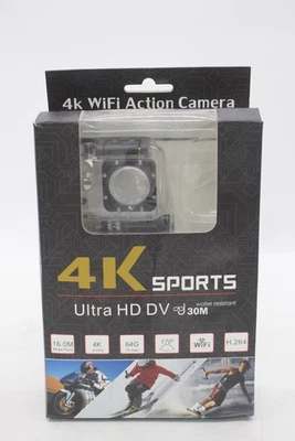 4K Sports Ultra HD DV Action Camera WiFi Waterproof 30M with Accessories - Image 1 of 4