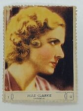 Mae Clarke 1932 Hollywood Movie Star Trading Card National Screen Star Stamp