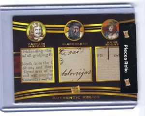 CAPT MORGAN, BLACKBEARD, BONNY 2023 SUPER BREAK PIECES HISTORICAL TRIPLE RELIC - Picture 1 of 2