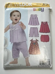 Baby Shorts Tops Dress Pants Size NB-L ~ 7lb-24lb New Look Uncut Pattern NL6716 - Picture 1 of 2