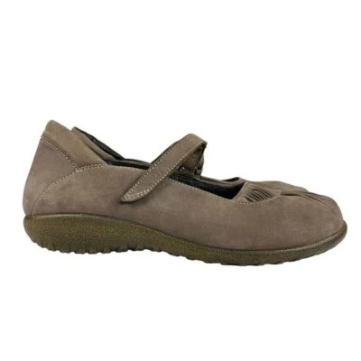 Naot Pleated Mary Janes Suede Leather Womens Brown Shoes Size US9-9.5 EU40 - Image 1 of 4