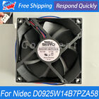 NEW Waterproof Cooling Fan For NIDEC D0925W14B7PZA58 14V 0.17A 90*90*25mm 3-wire