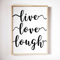 I DON'T CARE I Love It Poster Typography Print Wall Art Motivational Quote A3/A4
