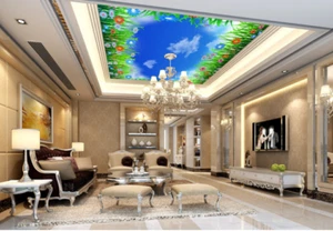 3D Clouds Sky Flower 7 Wall Paper Wall Print Decal Wall Deco AJ WALLPAPER Summer - Picture 1 of 5