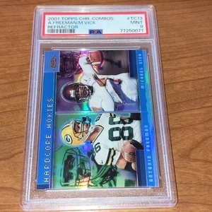 2001 Topps Chrome Combo Refractor Michael Vick RC Graded PSA 9 MINT Hokies - Picture 1 of 3