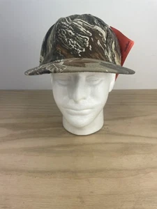 Vintage NOS Real Tree Camo Reversible Ten Mile Cloth Large Hat Cap Lined - Picture 1 of 12