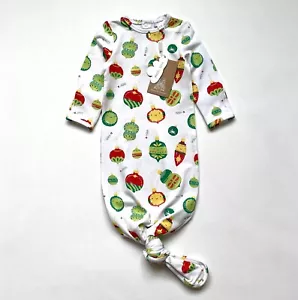 NWT Angel Dear Christmas Ornaments Bamboo Knotted Gown in White 0-3M - Picture 1 of 10