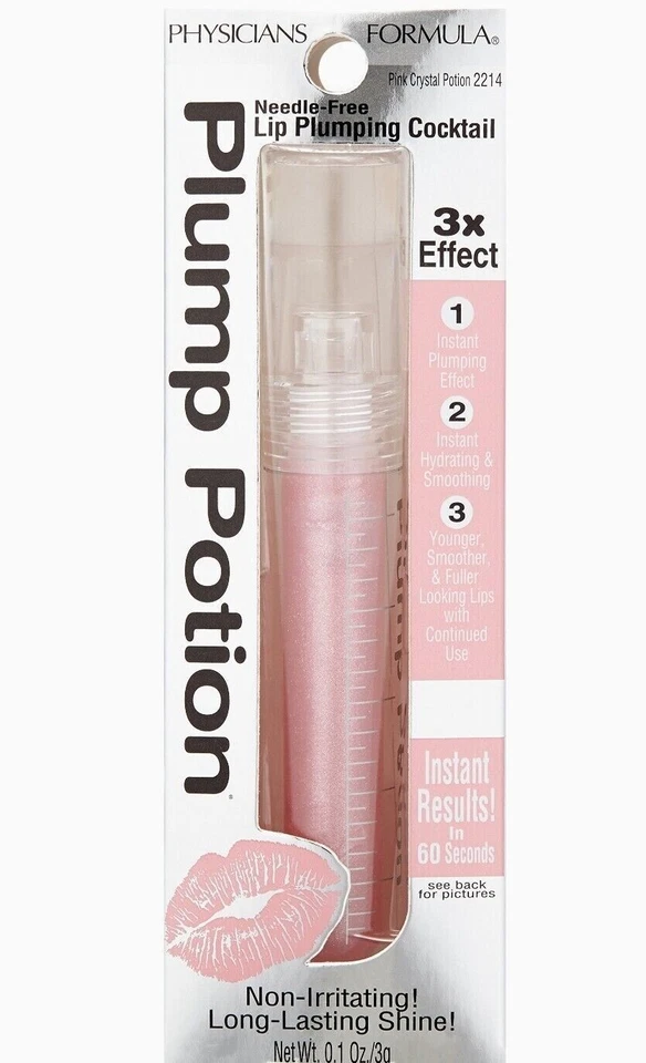 Plump Potion, Need-Free Lip Plumping Cocktail, 2214 Pink Crystal Potion , 0.1 oz - Image 1 of 1