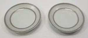 AA) 2er Set D'Lusso Designs Espresso Untertasse Demitasse Kaffeeteller grau - Bild 1 von 10