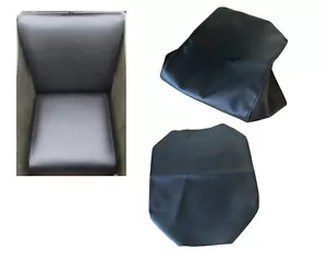 Cover for Seat and Backrest Dnepr K750 Sidecar Cossack Black Leather - Picture 1 of 3