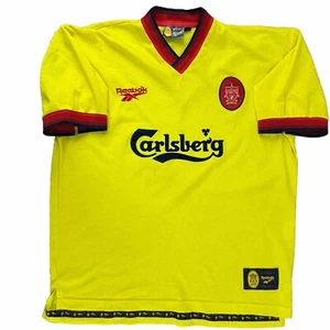 Vintage Reebok Liverpool FC Soccer Jersey ENGLAND 1997 1999 Away Shirt XL 44 42 - Picture 1 of 11