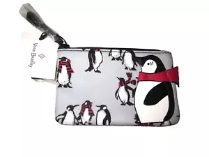Custodia ID con cerniera Vera Bradley in pensione - pinguini giocosi grigio-RARA~NUOVA CON ETICHETTE - Foto 1 di 3