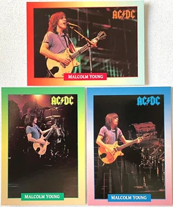 MALCOLM YOUNG  AC/DC  3 CARD SET Brockum RockCards 1991 USA 1st Ed.  34Yrs! RARE - Bild 1 von 7