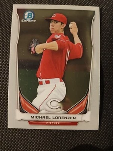 2014 MICHAEL LORENZEN BOWMAN CHROME BASEBALL ROOKIE CARD RC #CTP-48 REDS - Foto 1 di 2