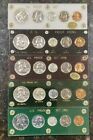 5 - US PROOF COIN SETS- 1956, 1957,  1958, 1959, 1961 In Capital Holders