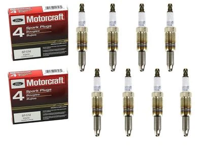 Genuine Ford Motorcraft  8 Spark Plugs SP-514/SP-547 PZH1F - Image 1 of 3