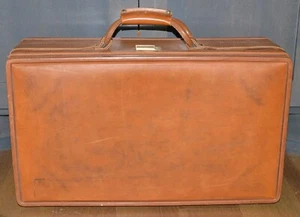 Vintage Hartmann Luggage Vinyl Suitcase 21" x 12" x 7" Belted Belting Paisley - Picture 1 of 19