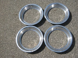 Factory 1970 to 1973 Ford Mustang Torino 14 inch beauty rings trim rings 2 1/4" - Picture 1 of 24