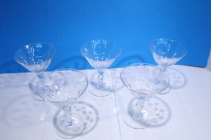 Lot Of 5 George & Martha Champagne Glasses By Nancy Prentiss - Picture 1 of 17
