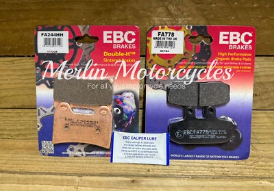 KIT COMPLETO PASTILLAS FRENO DELANTERO Y TRASERO MOTO GUZZI V7 850 2021-2024 EBC Foto 1 de 4