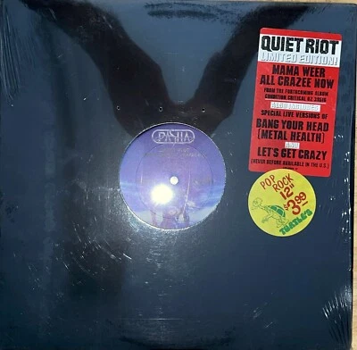 Quiet Riot Vintage Mama Weer All Crazee Now 12in. single. Very rare 1st pressing - Image 1 of 4