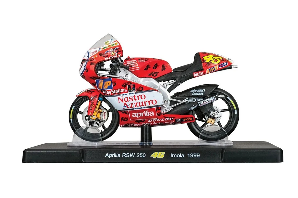VALENTINO ROSSI Aprilia RSW 250 1999 MotoGP Bike - Collectable Model  1:18 Scale - Image 1 of 1