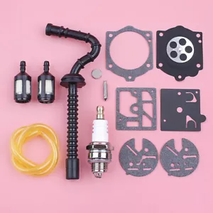 Fuel Filter Line Hose For Stihl 015 015AV 015L Spark Plug Carburetor Repair Kit - Picture 1 of 12
