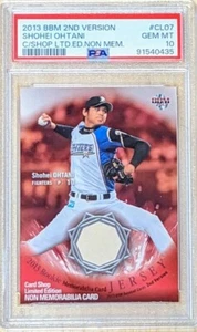 Shohei Ohtani Rookie Card 2013 BBM Shop Limited Edition Non Memorabilia PSA 10 - Picture 1 of 2